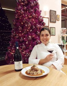 Kir-Yianni Restaurant Chef Kiriaki Fotopoolou with Christmas menu